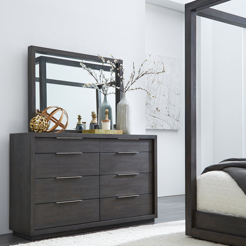 Oxford Basalt Grey Eight Drawer Dresser